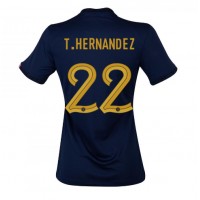 Camiseta Francia Theo Hernandez #22 Primera Equipación para mujer Mundial 2022 manga corta